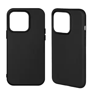 Чехол для iPhone 15 Pro Max TPU матовый черный