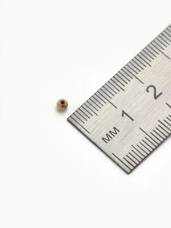 Кримп - зажимная бусина СМ-434, набор 30 шт. 3 мм, цвет золото