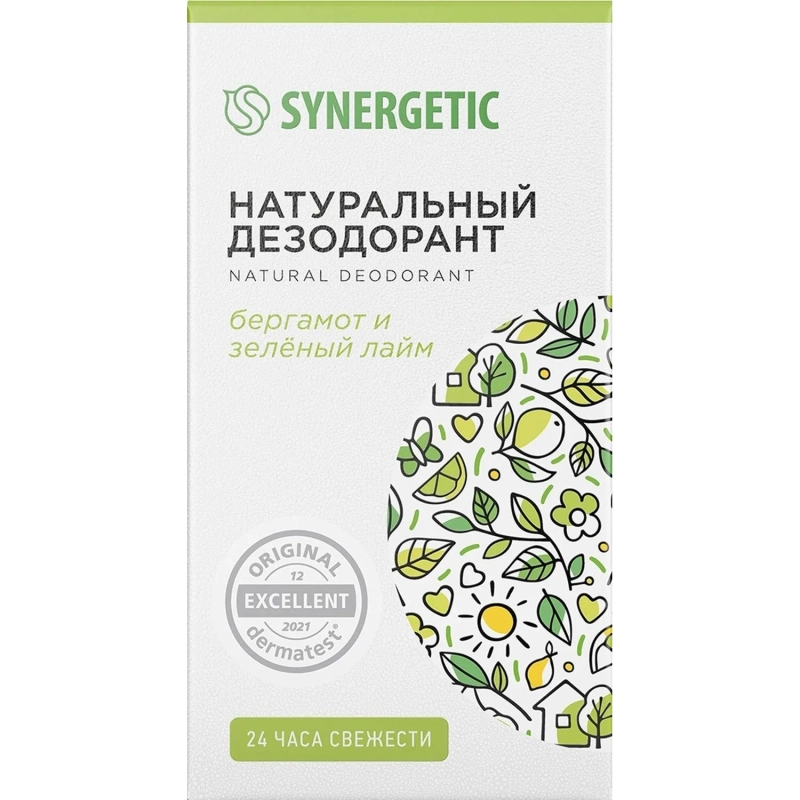 Дезодорант SYNERGETIC бергамот - зеленый лайм 50 мл