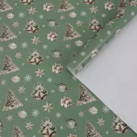 Бумага упаковочная глянцевая &laquo;Нежный Новый год&raquo;, 1 лист, 70&times;100 см