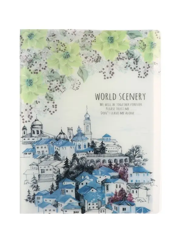 Папка формат А4, с 60 прозрачными файлами &laquo;Город&raquo;, МИКС