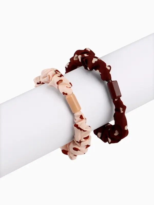 Резинка для волос «Сердечки», набор 2 шт., Коты аристократы Резинка для волос «Сердечки», набор 2 шт., Коты аристократы