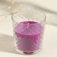 Ароматическая свеча в стакане &laquo;Чёрный чай и слива&raquo;, 8&times;8.5 см, 30 ч