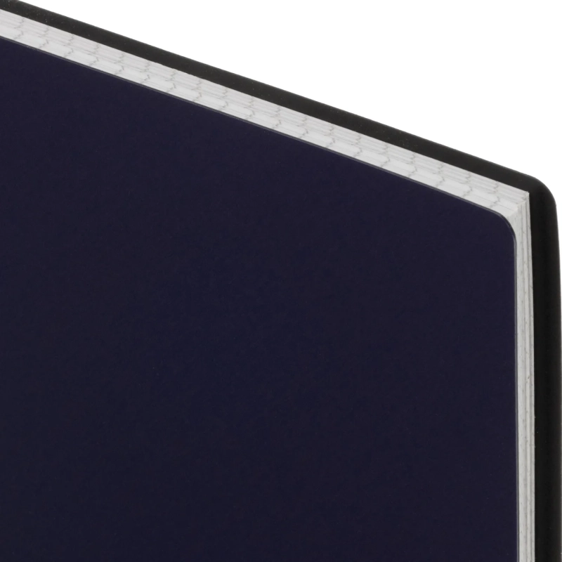 Бизнес-тетрадь Комус А4 100л, кл., обл пластик, спираль, синяя Classic