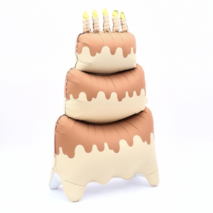 Воздушный шар фольгированный 60 Воздушный шар фольгированный 60" «Большой сливочный торт», под воздух