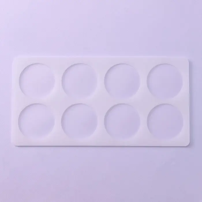Форма для шоколада &laquo;Круг&raquo;, силикон, 8 ячеек, 23.5&times;12&times;0.3 см, прозрачная