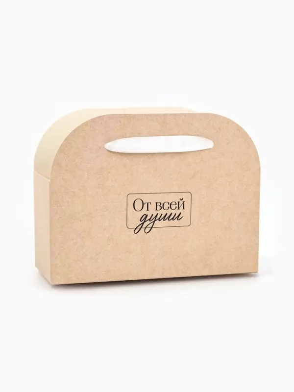 Коробка для цветов складная &laquo;От всей души&raquo;, 17&times;13&times;7 см