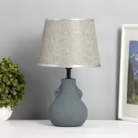 Лампа настольная RISALUX &laquo;Каламбур&raquo;, Е14, 40 Вт, тёмно-серая, 20&times;20&times;32 см