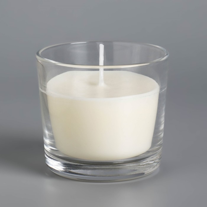 Свеча ароматическая в стакане АЛАНИЯ Свеча ароматическая в стакане АЛАНИЯ "Жасмин", 5,5 см