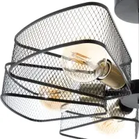 Светильник потолочный BayerLux &laquo;Агава&raquo;, 6хЕ27, 40 Вт, чёрный, 56&times;56&times;23 см