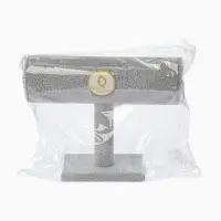 Подставка для часов, браслетов, цепочек &laquo;Мини&raquo;, флок, 16&times;6&times;14 см, d=5 см, цвет серый