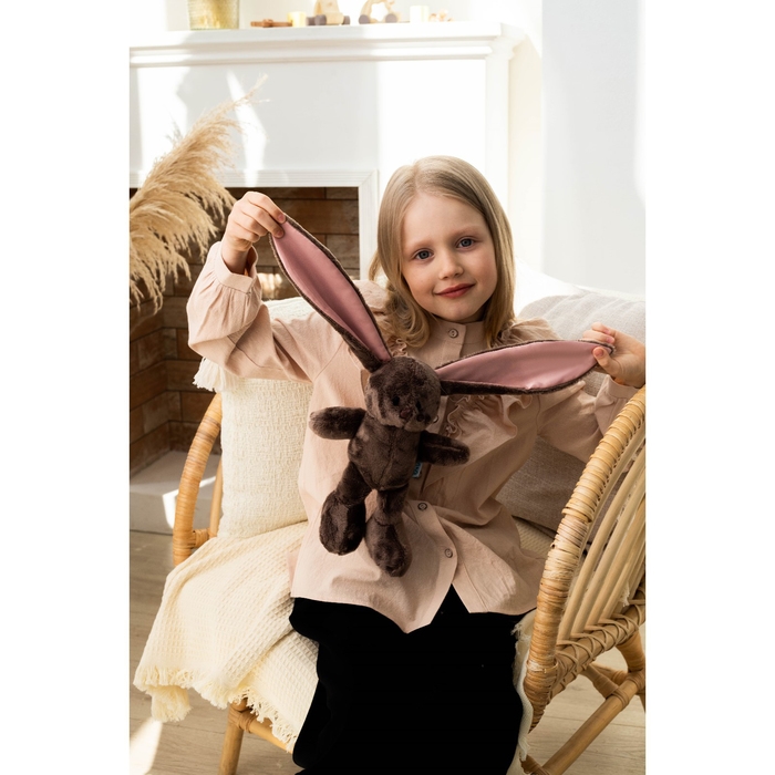 Мягкая игрушка в рюкзаке «Малышка Li», заяц, 25 см Мягкая игрушка в рюкзаке «Малышка Li», заяц, 25 см