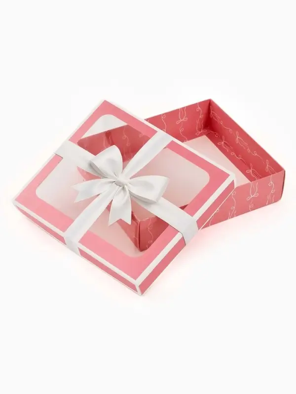 Коробка подарочная &laquo;Розовый бант&raquo; , 23.5 &times; 20.5 &times; 5.5 см