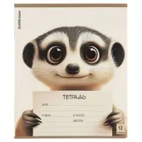Тетрадь 12 листов в линейку ErichKrause Note Friends, МИКС