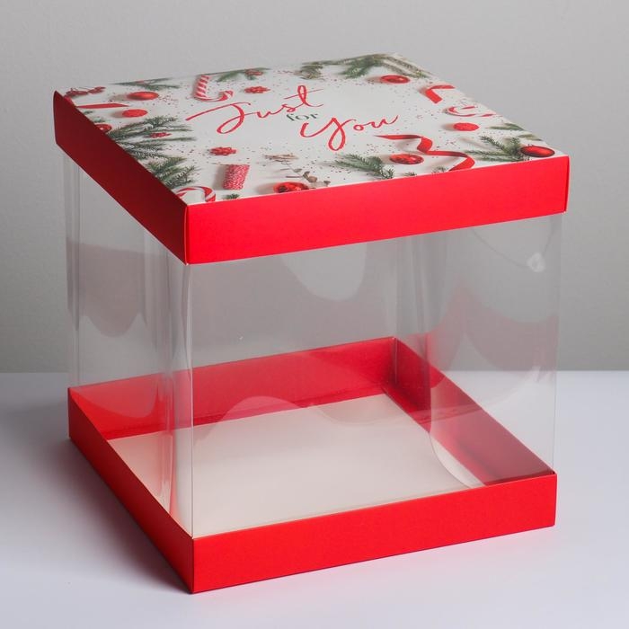 Складная коробка под торт Just for you, 30 х 30 см Складная коробка под торт Just for you, 30 х 30 см