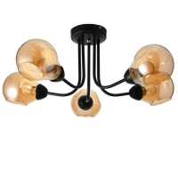 Люстра 1089/5BK 40Вт Е27 черный 60х60х26 см BayerLux