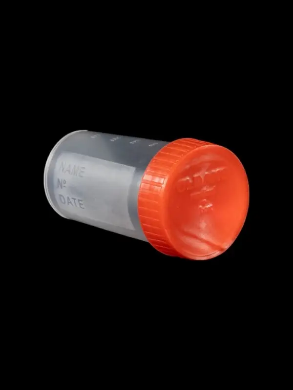 Контейнер для биоматериалов 60 мл, завинчивающаяся крышка, матовое окно, индивидуальная упаковка Контейнер для биоматериалов 60 мл, завинчивающаяся крышка, матовое окно, индивидуальная упаковка