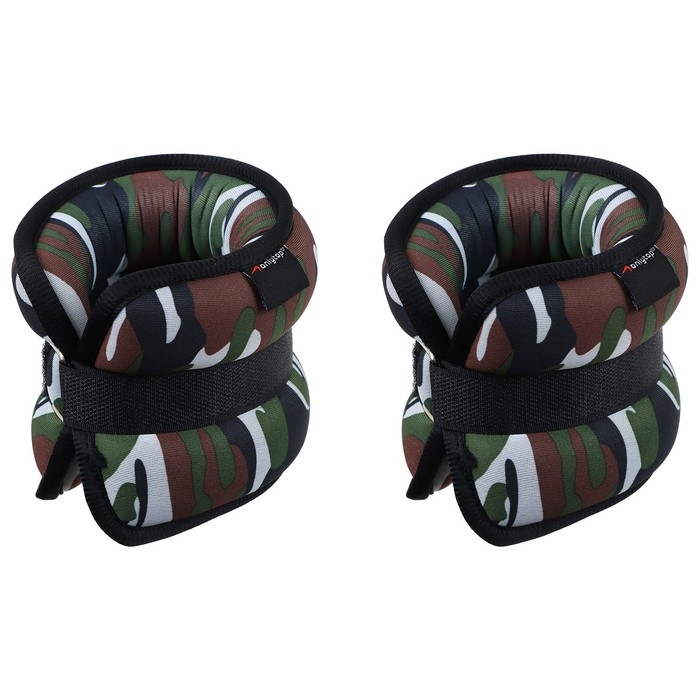 Утяжелители неопреновые ONLYTOP, 2 шт. х 1,5 кг, цвет милитари Утяжелители неопреновые ONLYTOP, 2 шт. х 1,5 кг, цвет милитари