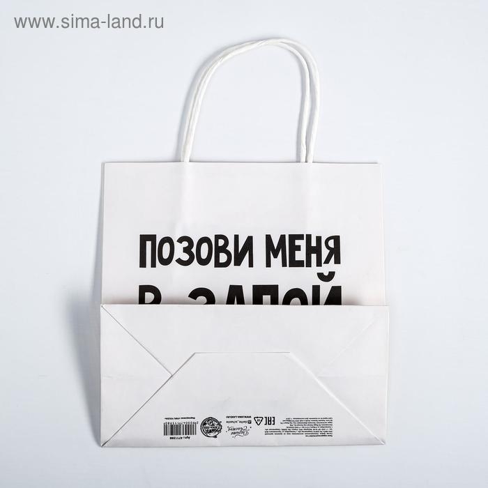 Пакет подарочный, упаковка, «Позови меня», 22 х 22 х 11 см Пакет подарочный, упаковка, «Позови меня», 22 х 22 х 11 см
