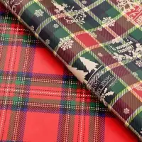 Бумага упаковочная глянцевая двусторонняя «Клетка», 50×70 см