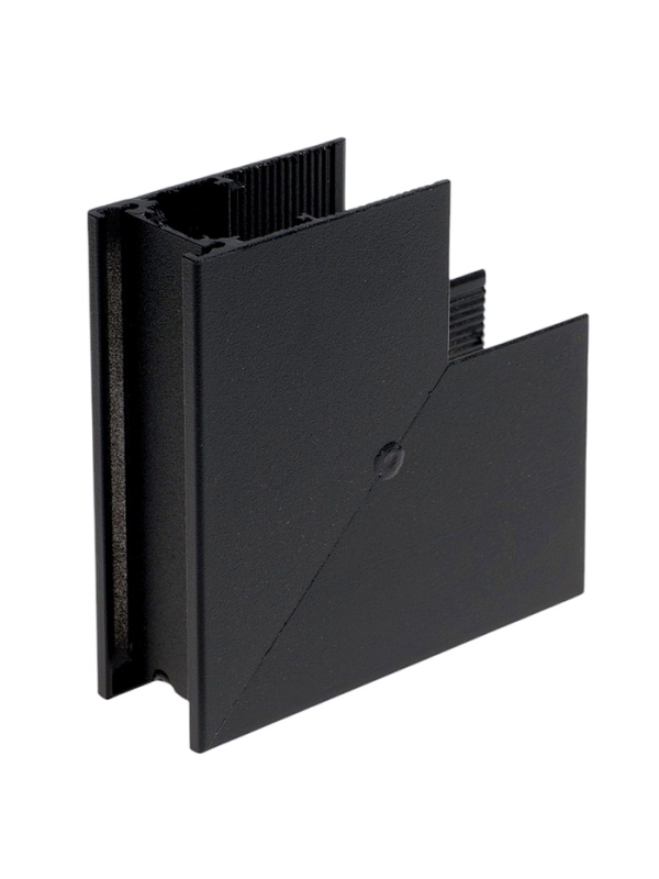 Коннектор угловой для магнитного шинопровода, серия "Broad", открытый монтаж, алюминий