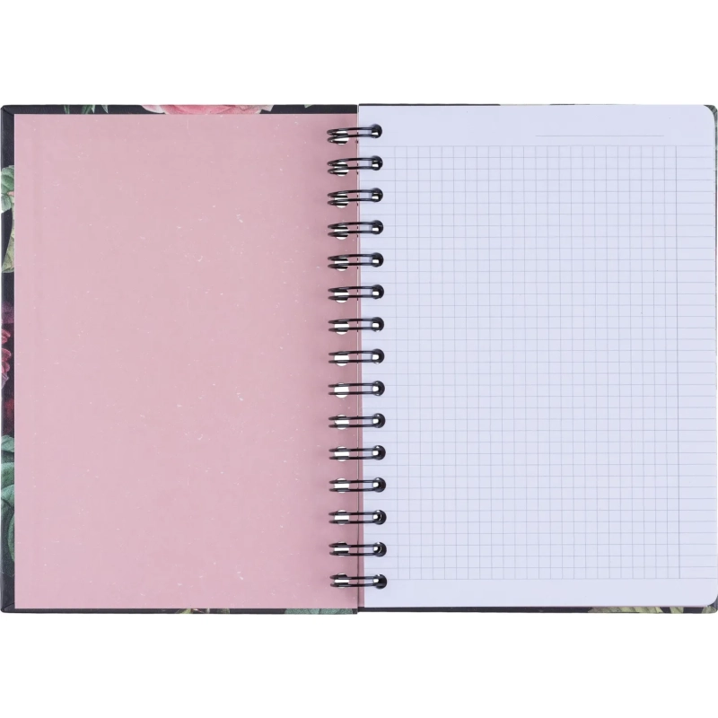 Бизнес-тетрадь, BS, А5, 120л., клетка, твердый, спираль. Flora, букет N4203
