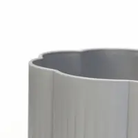 Горшок цветочный &laquo;Лаура&raquo;, пластиковый, с поддоном, 1.6 л, 14&times;14&times;12.5 см, серый