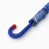 Зонт-трость детский п/авт R43/50 П/Э ДИНОЗАВРИКИ ручка-крюк синий пакет