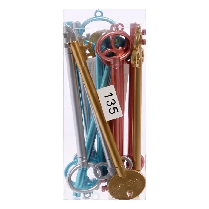 Ручка-прикол Calligrata &laquo;Ключ&raquo;, разные стержня, гелевая, МИКС