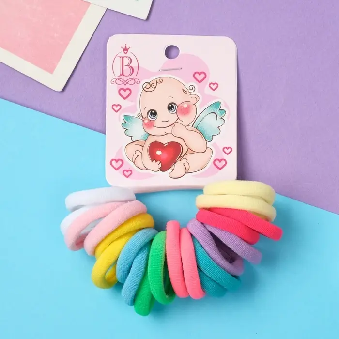 Резинка для волос  Резинка для волос "Карапуз" (набор 20 шт) ангелок, 2 см