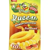 Кисель моментальный, со вкусом банана, б/п, 30 г
