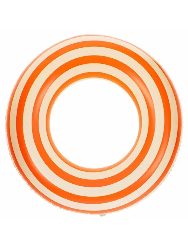 Круг для плавания &laquo;На волне&raquo;, надувной, d=65 см, от 7 лет, бело-оранжевый
