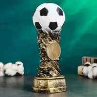 Фигура гипс &laquo;Футбольный кубок наградной&raquo;, под золото, 29&times;11&times;11 см