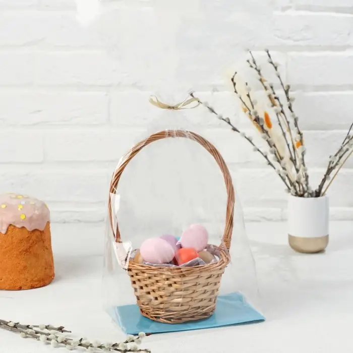 Пакет  Пакет "Подарочный", с жестким дном, МИКС, 14 х 22 х 53 см