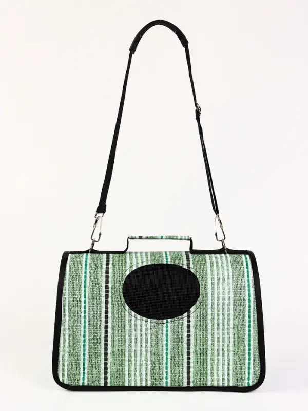 Сумка - переноска &laquo;Полосы&raquo;, размер S, 37&times;20&times;24 см, каркасная