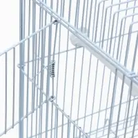 Клетка для птиц пролётная укомплектованная Bd=5/2w, 62&times;27&times;40 см, белая