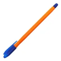 Ручка шариковая СТАММ "VeGa Orange", узел 0.7 мм, стержень 152 мм, чернила синие на масляной основе