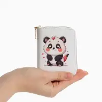 Кошелёк на молнии &laquo;Выбражулька&raquo;, 8.5&times;2.5&times;10.5 см, с принтом, белый