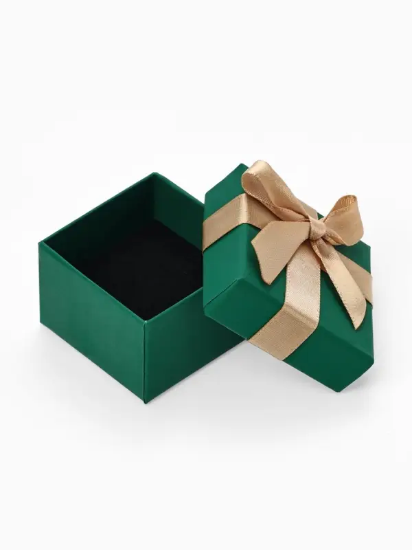 Набор коробочек подарочных 6 шт. под серьги/кольцо &laquo;Грин&raquo; 5&times;5&times;3, цвет зелёный (10319901)