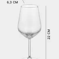 Набор бокалов Paşabah&ccedil;e Allegra, 500 мл, 2 шт., стекло, прозрачный