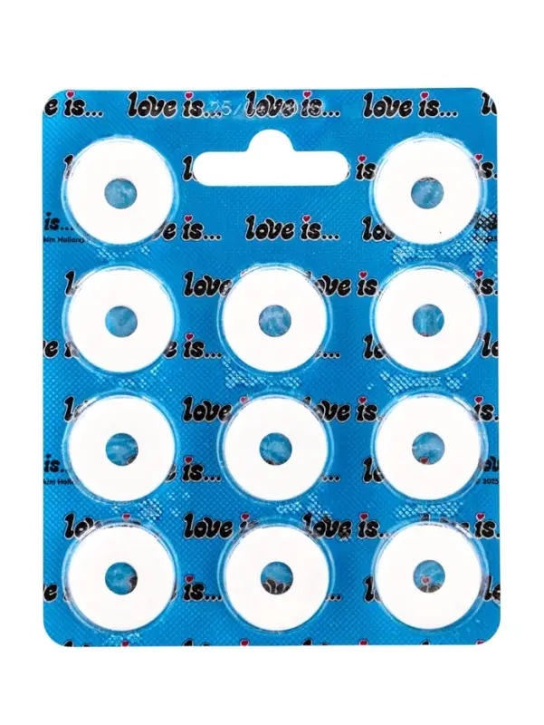 Освежающие конфеты Love is, в форме кольца, со вкусом мяты в блистере, 16.5 г