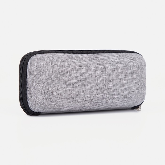 Футляр для очков на молнии, длина 17 см, цвет серый Футляр для очков на молнии, длина 17 см, цвет серый