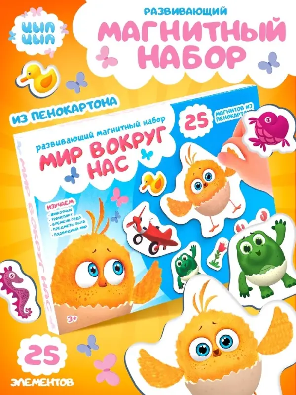 Развивающий магнитный набор &laquo;Мир вокруг нас&raquo;, &laquo;ЦЫП-ЦЫП&raquo;