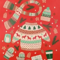 Пакет подарочный новогодний ламинированный, &laquo;Новый год&raquo;, 18&times;10&times;22.3 см