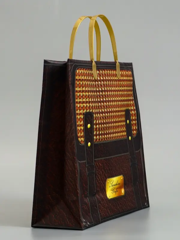 Пакет &laquo;Портфель&raquo;, мягкий пластик, 30&times;30 см, 120 мкм