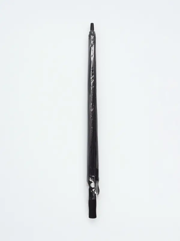 Зонт - трость полуавтоматический &laquo;Однотон&raquo;, эпонж, 8 спиц, R=60/70 см, d=120 см, чёрный