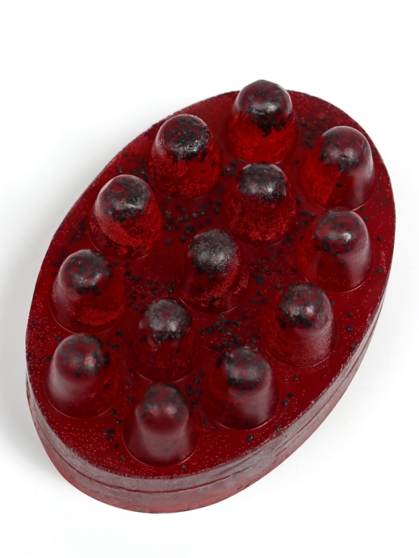 Мыло массажное со скрабом "Вишня и миндаль", 100 г, Добропаровъ