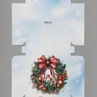Упаковка для кондитерских изделий новогодняя &laquo;Волшебного Нового года. Еловый венок&raquo;, 20&times;17&times;6 см