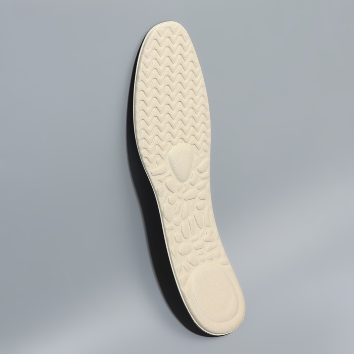 Стельки для обуви, универсальные, р-р RU до 45 (р-р Пр-ля до 46), 28,5 см, пара, цвет бежевый Стельки для обуви, универсальные, р-р RU до 45 (р-р Пр-ля до 46), 28,5 см, пара, цвет бежевый