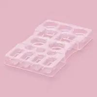 Форма для конфет и шоколада &laquo;Ассорти&raquo;, пластик, 14 ячеек, 20&times;12&times;2.5 см, прозрачная